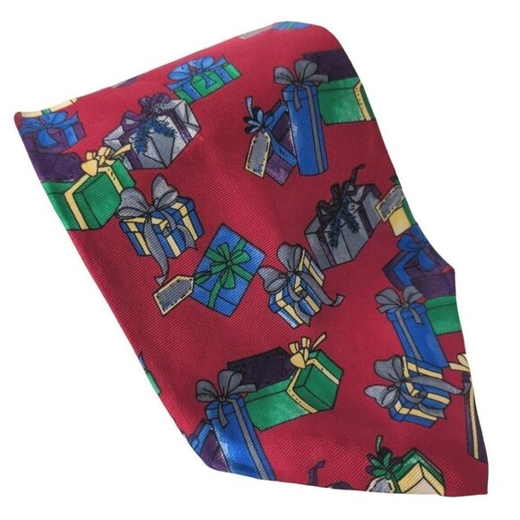 Christmas Gifts All Over Print Holiday Silk Necktie - Picture 1 of 6